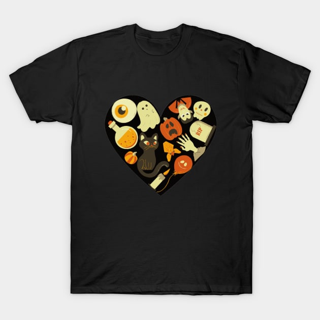 I love Halloween T-Shirt by okarosa